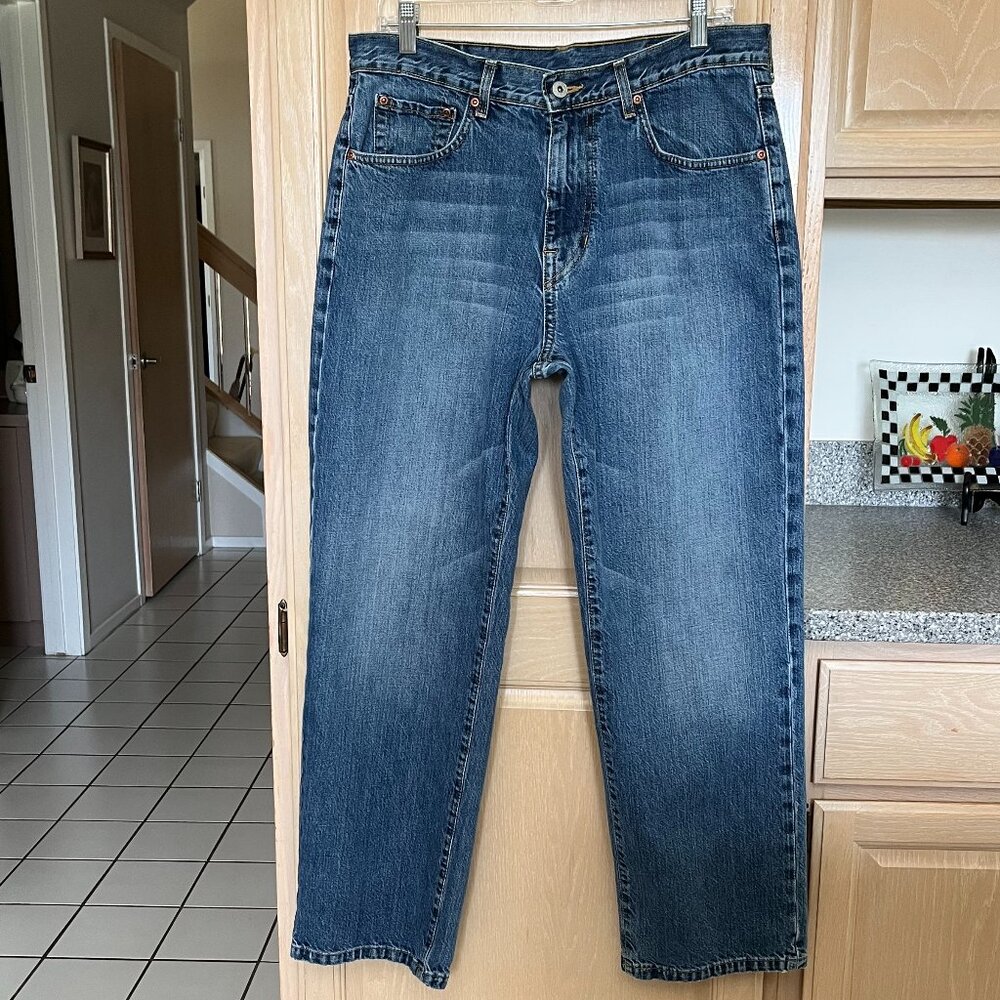 Orvis Men's Blue Denim Jeans - Classic Straight Fit 34x30 - Picture 2 of 5